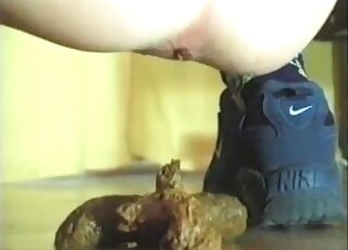 Man shits on the floor and records himself too